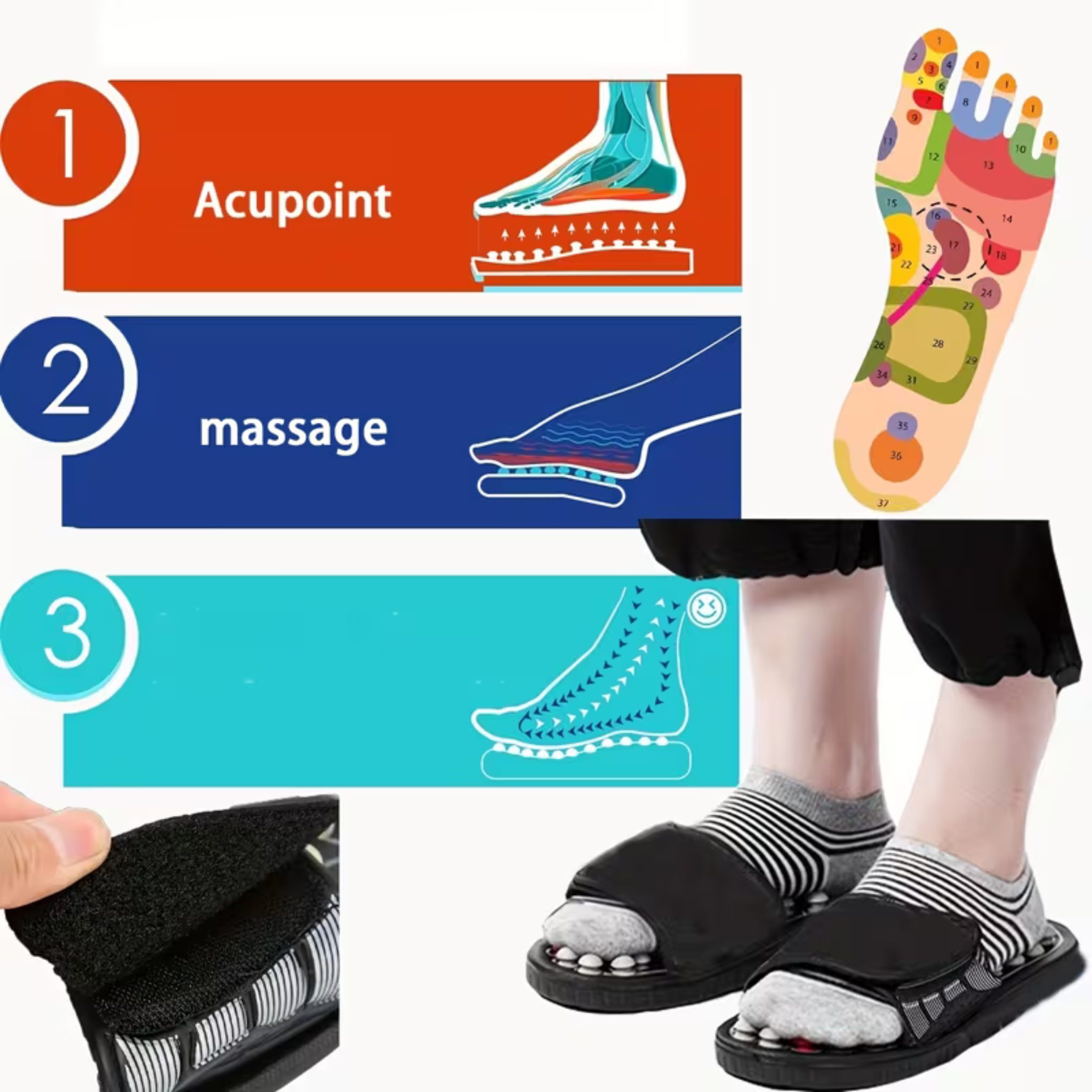 Acupressure Massage Slippers