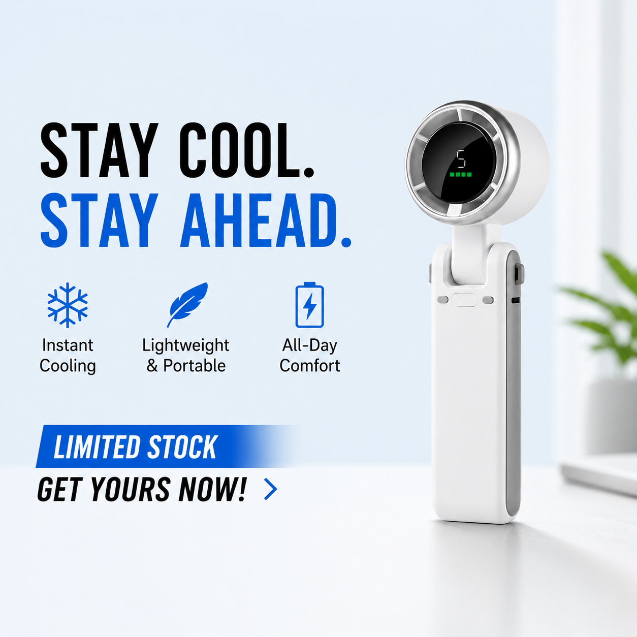 Turbo Cool Handheld Pocket Size Fan